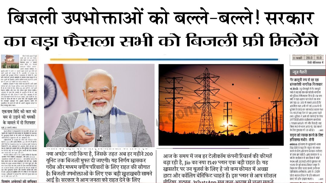 Free Bijli Yojana 2025