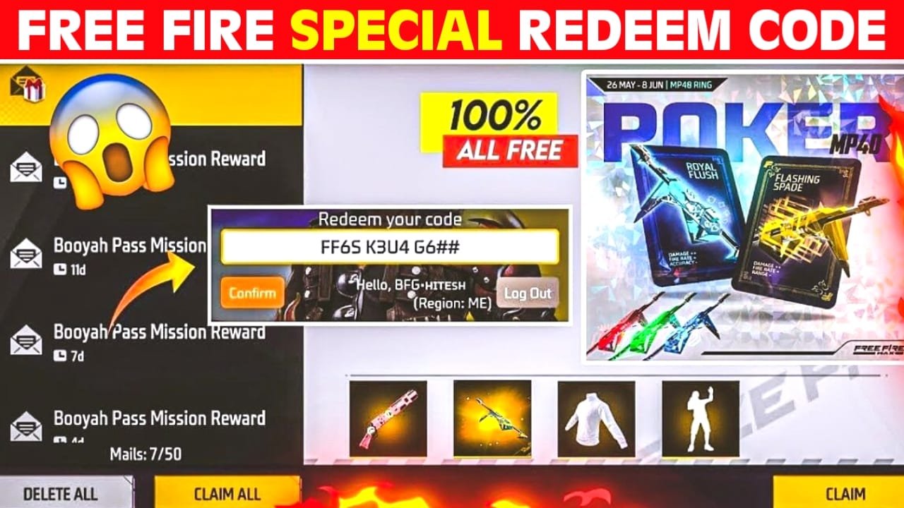 Free Fire Max New Redeem Code
